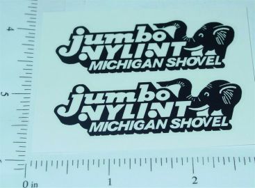 Pair Nylint Jumbo Michigan Crane Stickers Main Image