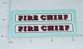 Nylint Fire Chief Chevy Blazer Toy Pair of Stickers