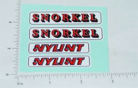 Nylint Cadet Snorkel Fire Truck Sticker Set