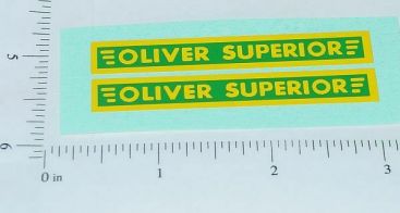 Pair Oliver Superior Farm Implement Stickers Main Image