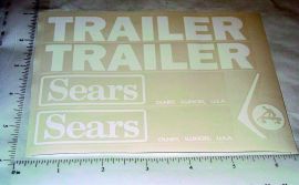 Sears Pedal Tractor Trailer Sticker Set