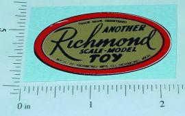 Richmond Toys Oval Logo Hood Sticker