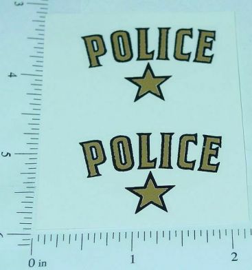 Pair Saunders Police Car Replacement Sticker Set Main Image