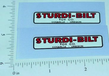 Pair Sturdi-Bilt Trucks Replacement Logo Stickers Main Image