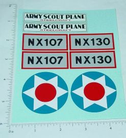 Steelcraft Army Scout Plane Sticker Set