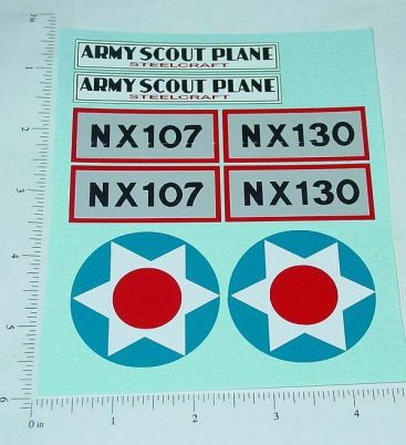 Steelcraft Army Scout Plane Sticker Set Main Image