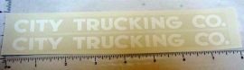 Pair Steelcraft City Trucking Co. Sticker Set