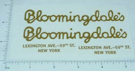 Steelcraft Bloomingdale's Van Sticker Pair