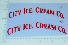 Pair Steelcraft City Ice Cream Co. Sticker Set