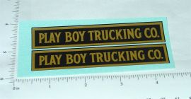 Pair Steelcraft Playboy Trucking Co. Stickers