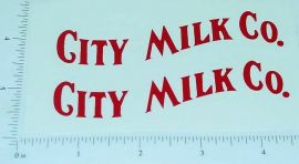 Pair Steelcraft City Milk Truck Replacement Stickers