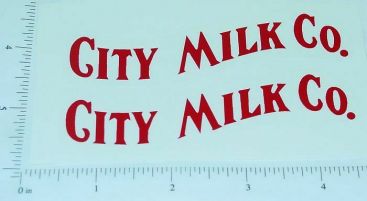 Pair Steelcraft City Milk Truck Replacement Stickers Main Image