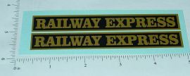 Pair Steelcraft Railway Express Truck Stickers