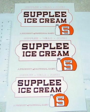 Steelcraft Supplee Ice Cream Truck Sticker Main Image