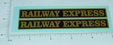 Pair Steelcraft Railway Express Truck Stickers Main Image