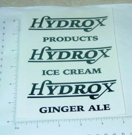 Steelcraft Hydrox Products Box Van 3 part Sticker Set