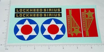 Steelcraft Lockheed Sirius Airplane Replacement Sticker Set Main Image