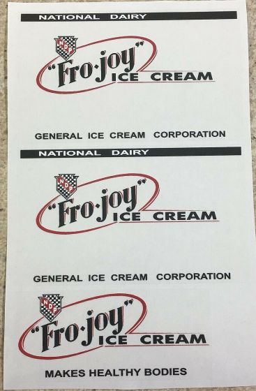 Steelcraft Fro Joy Ice Cream Van Truck Replacement Sticker Set Main Image