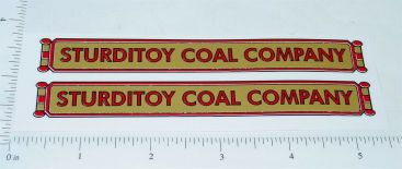 Pair Sturditoys Coal Company Truck Stickers Main Image