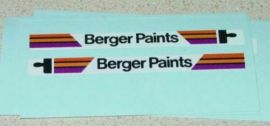 Matchbox #17E Berger Paints Bus Sticker Set