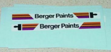 Matchbox #17E Berger Paints Bus Sticker Set Main Image