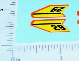 Superfast Matchbox #29 Racing Mini Sticker Set