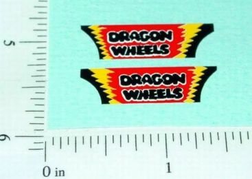 Pair Superfast Matchbox #43 Dragon Wheels Sticker Main Image