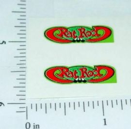 Pair Matchbox #62E Superfast Rat Rod Cougar Stickers