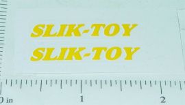 Pair Slik Toy Dump Truck Door Sticker Set