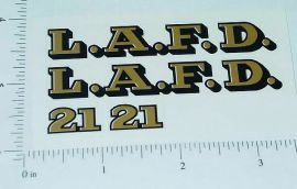 Smith Miller LAFD Fire Truck Sticker Set