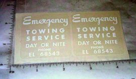 Pair Smith Miller GMC Wrecker Tow Truck Stickers