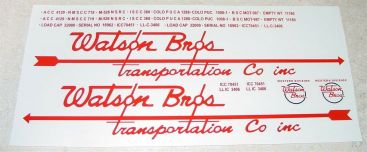 Smith Miller Watson Bros Semi Truck Sticker Set Main Image