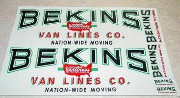 Smith Miller Mack Large Graphic Bekins Sticker Set Main Image