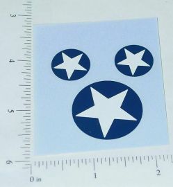 Smith Miller US Army Roof/Mudflap Star Sticker Set