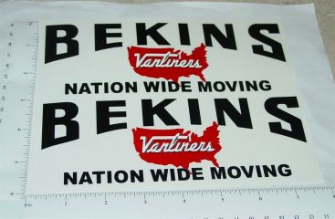 Pair Smith Miller GMC/Chevy Bekins Stickers Main Image