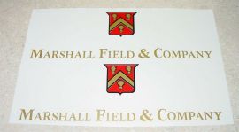 Pair Smith Miller Marshall Field GMC Semi Truck Stickers