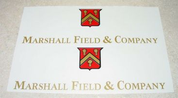 Pair Smith Miller Marshall Field GMC Semi Truck Stickers Main Image