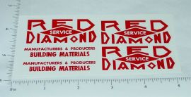 Smith Miller Red Diamond Dump Truck Stickers     SM-046 