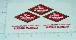 Smith Miller Red Diamond Dump Truck Sticker Set