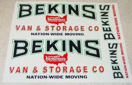 Smith Miller Mack Small Graphic Bekins Stickers Set Pair