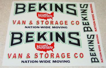 Smith Miller Mack Small Graphic Bekins Stickers Set Pair Main Image