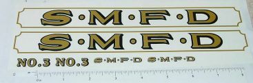 Smith Miller SMFD Fire Ladder Truck Sticker Set Main Image