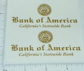 Pair Smith Miller Bank of America Truck Stickers