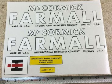 Smith Miller McCormick Farmall Semi Truck Sticker Set Main Image