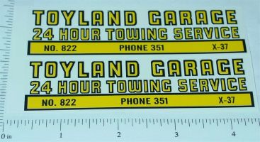 Structo Toyland Towing Service Truck Sticker Pair Main Image