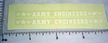 Pair Structo Army Engineers Vehicle Stickers Main Image