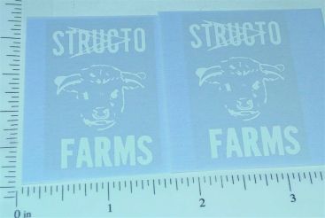 Pair Structo Farms Stake Truck Stickers Main Image