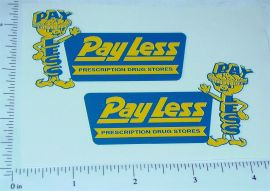 Structo Payless Drugstore Panel Van Sticker Pair