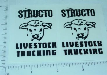 Pair Structo Livestock Trucking Sticker Set Main Image