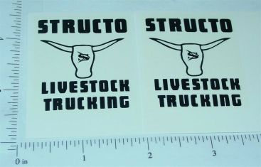 Pair Structo Livestock Trucking Stickers Main Image